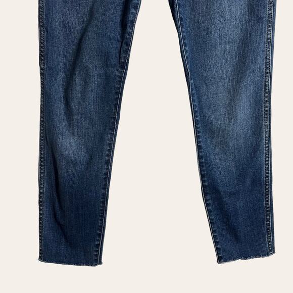 Madewell 10” Roadtripper High Rise Raw Hem Skinny Jeans Size 28 - Picture 4 of 6